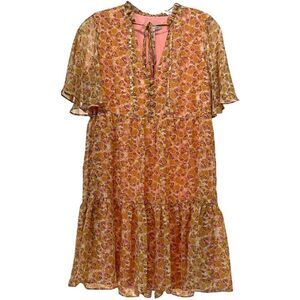 BCBGeneration Swing Flutter Sleeve Floral Print Women's Dress Size 2 NWT 40% Off